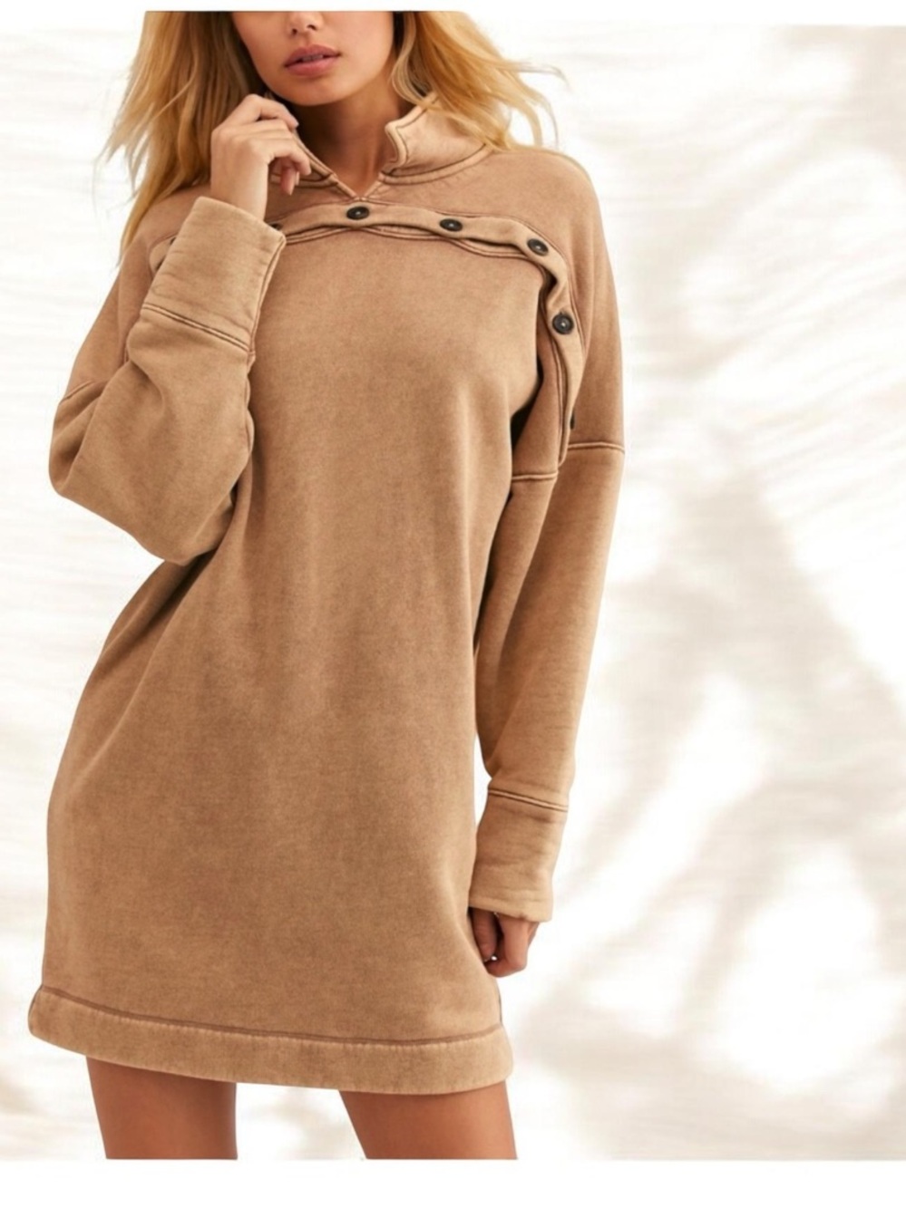 FREE PEOPLE LOU LOU SWEATSHIRT DRESS SP S M